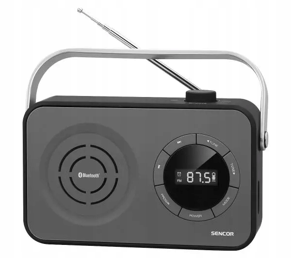 Radio przenośne Fm Sencor Srd 3200 B LCD Bluetooth Usb Aux Rds czarny