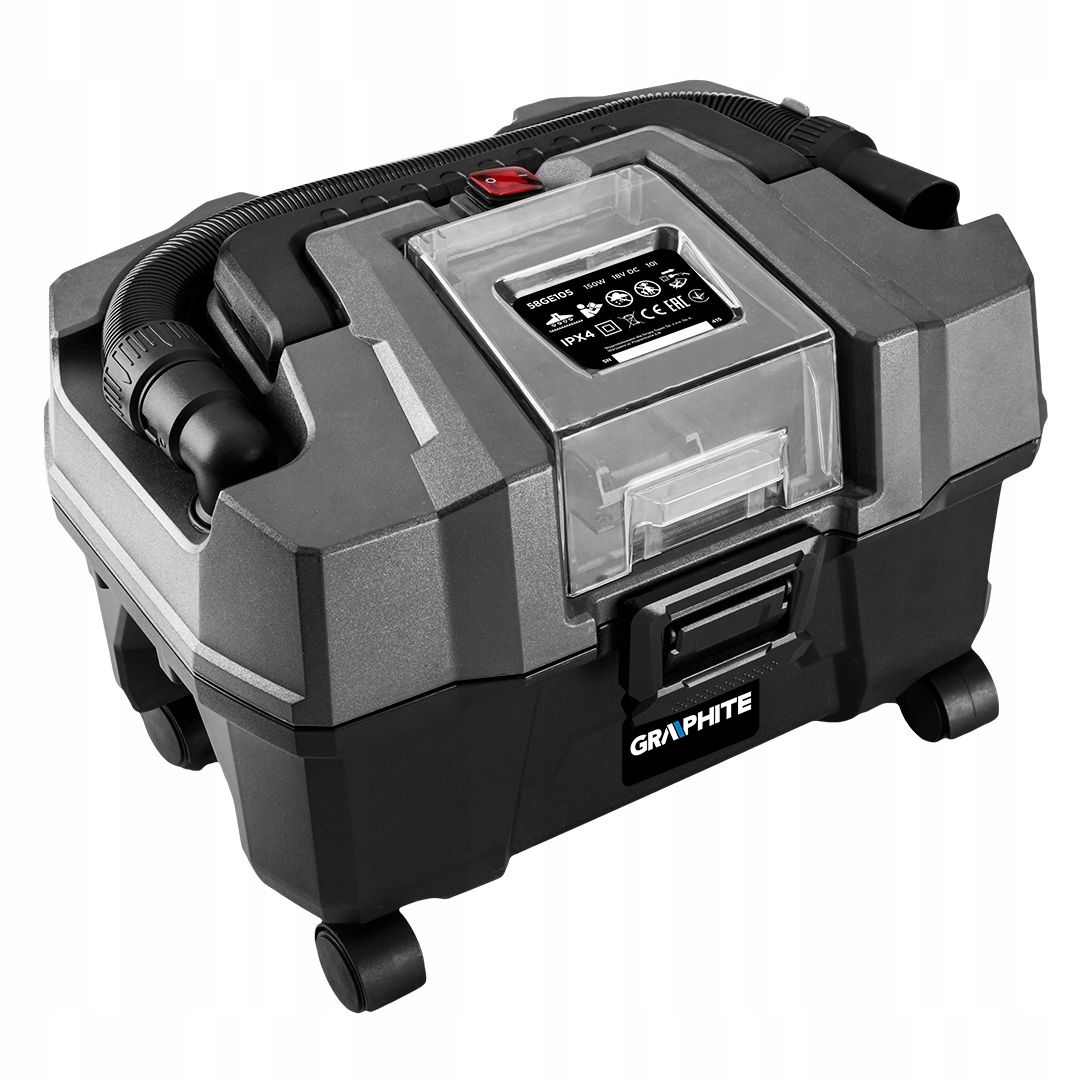 Vysavač dílenský Energy+ 18V, Li-Ion, 10 l, bez akumulátoru