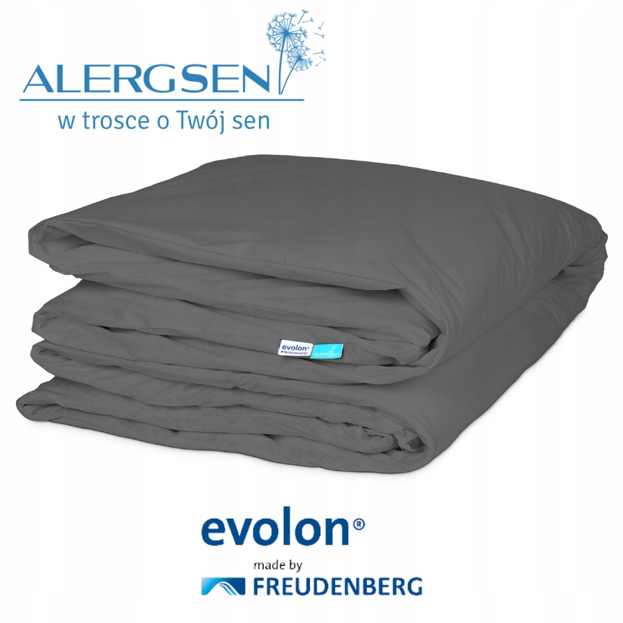 Protiroztočový obal na přikrývku Antialergický Evolon 90x120 šedý.