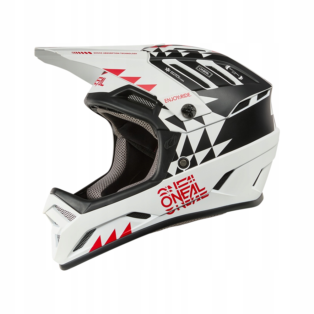 Cyklistická přilba O'neal Kask Mtb Knox V26 White Black M Dh Freeride koloběžka