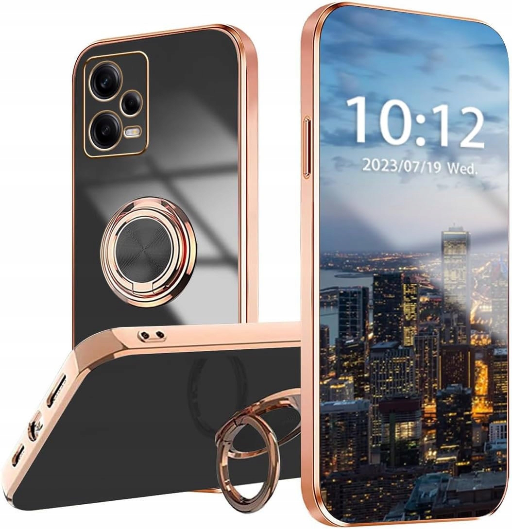 ETUI GLAMOUR FLEXI RING DO XIAOMI REDMI NOTE 12s +SZKŁO