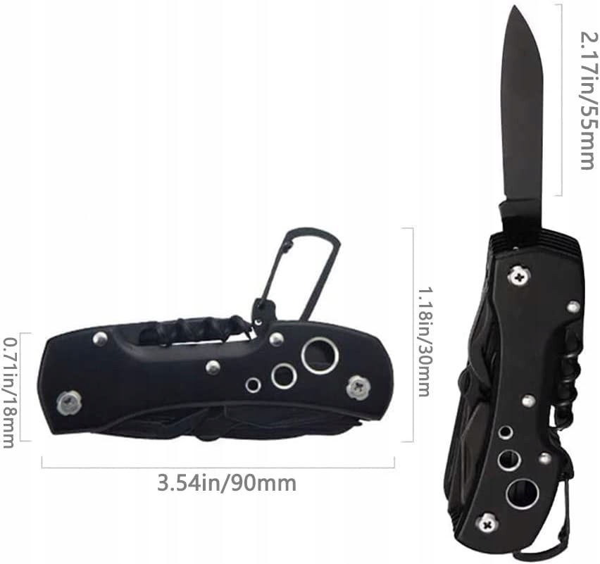 SCYZORYK NÓŻ SKŁADANY MULTITOOL KIESZONKOWY MAŁY Liczba dodatkowych narzędzi 15