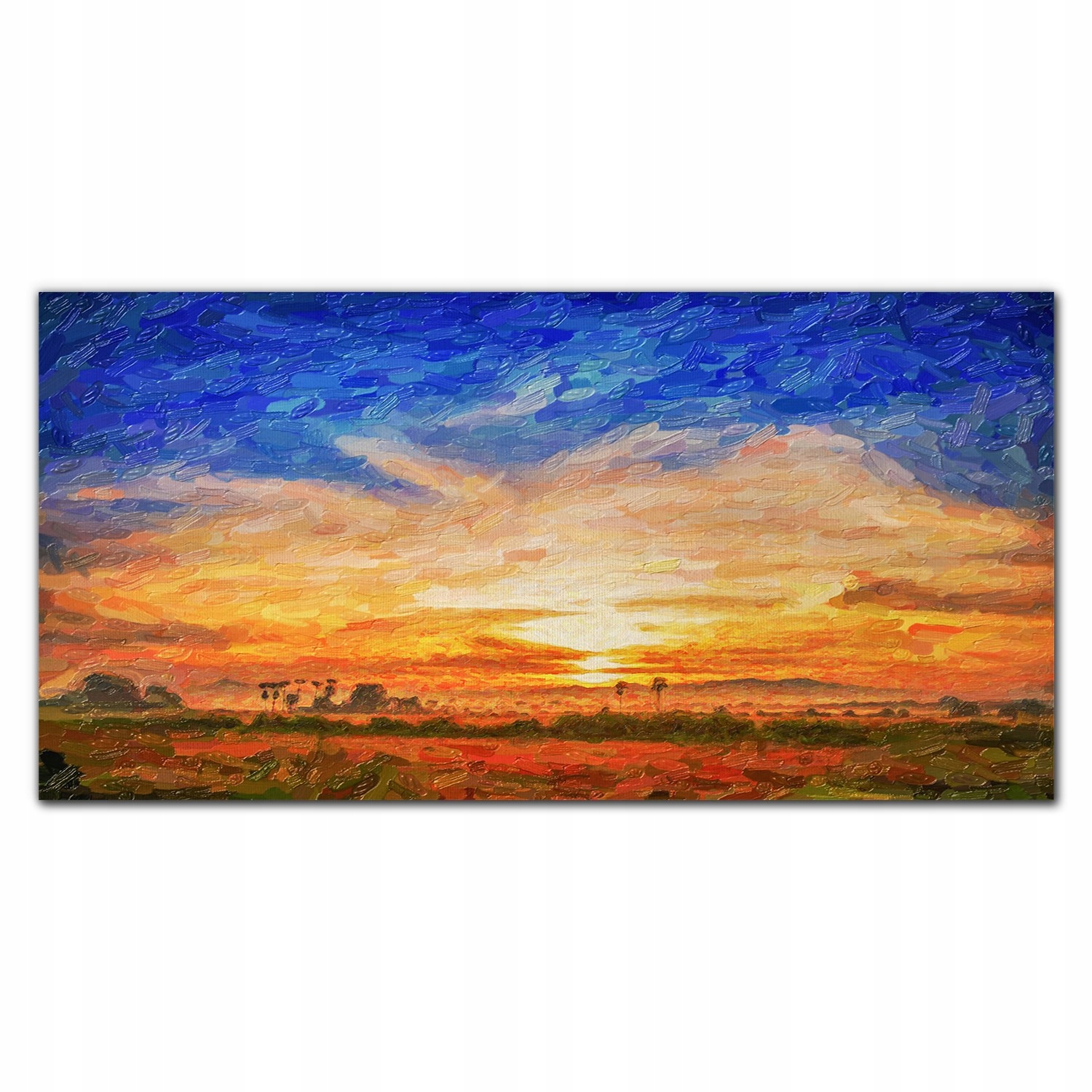 Obraz na plátne Maľba západ slnka 140x70 cm