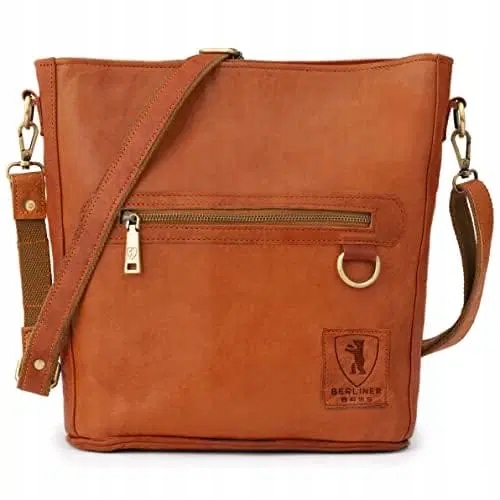Dámská kožená kabelka Berliner Bags Siena hnědá