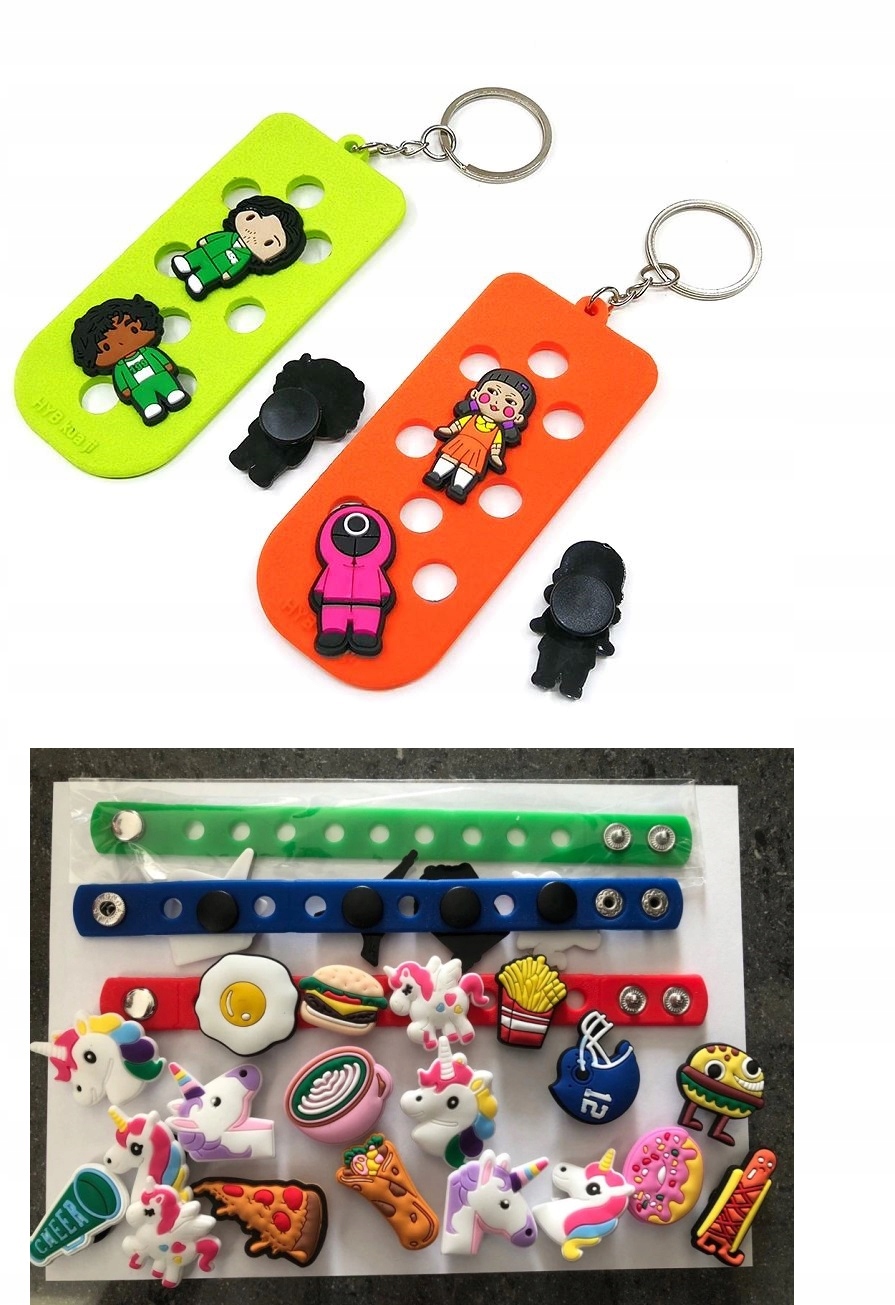 PRZYPINKI PIN ozdoby DO BUTÓW typu KROKS CROCS serduszka serca w3 6szt Kolekcja serduszka