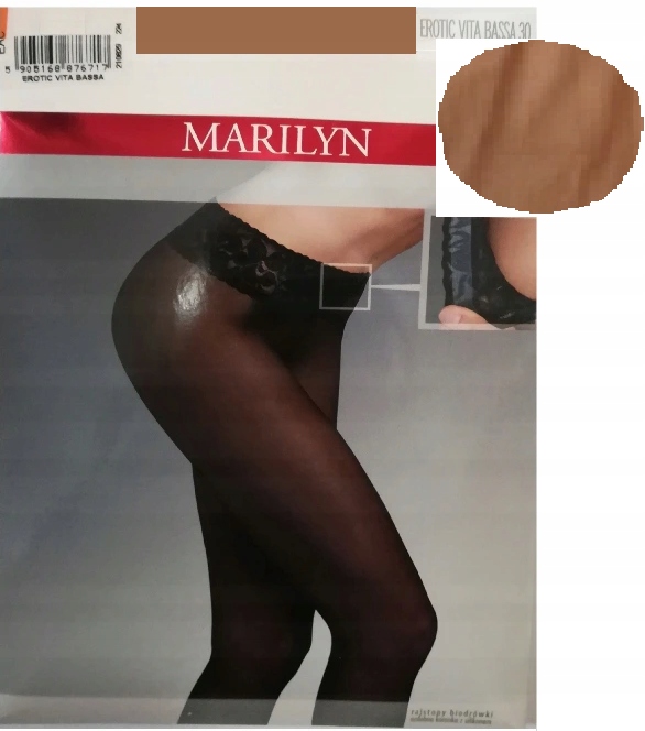 

Rajstopy Marilyn Erotic Vita Bassa 30DEN XL Visone