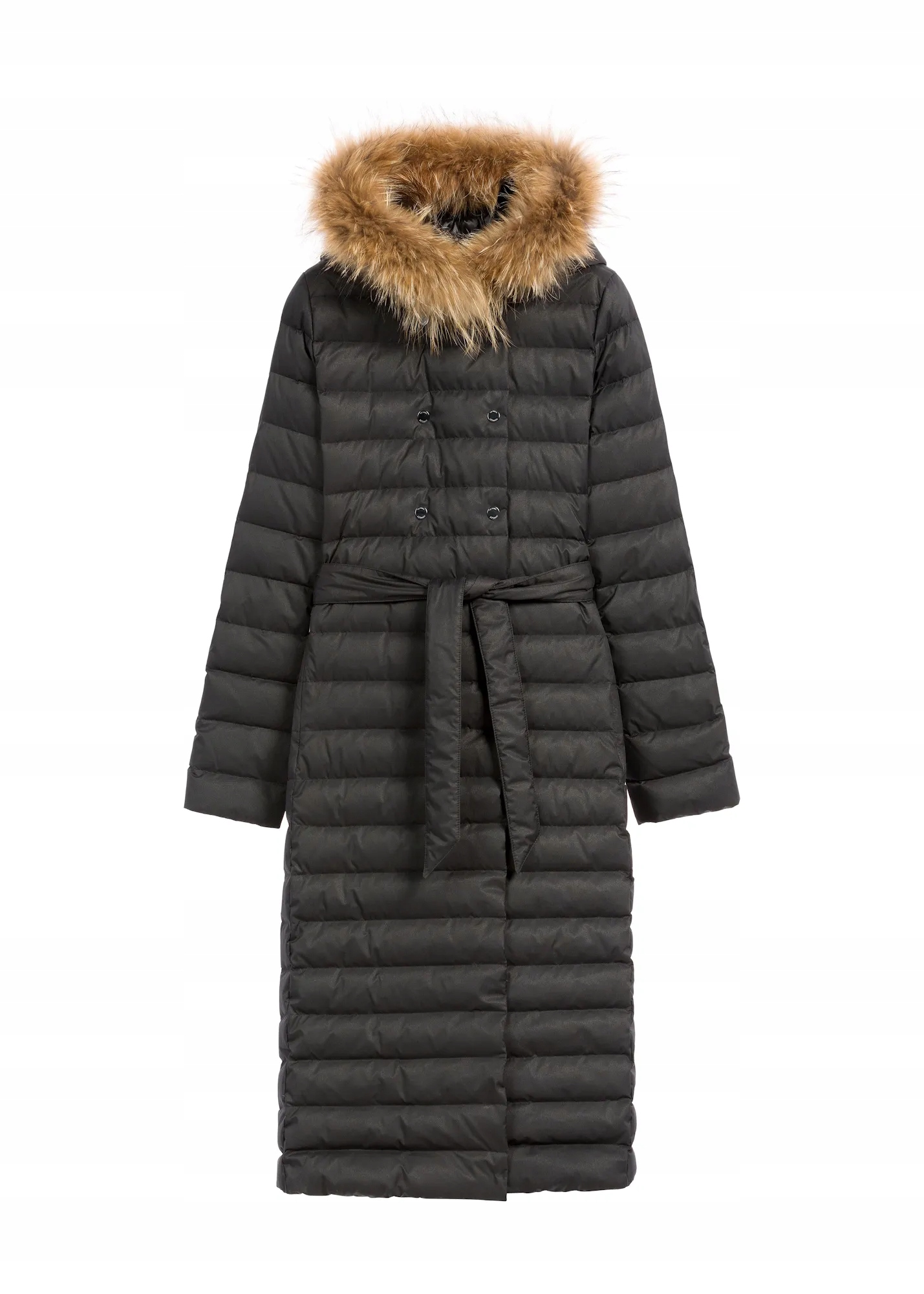 Ochnik Dámská dlouhá prošívaná bunda s kachním peřím KURDT-0616-99(Z25) S