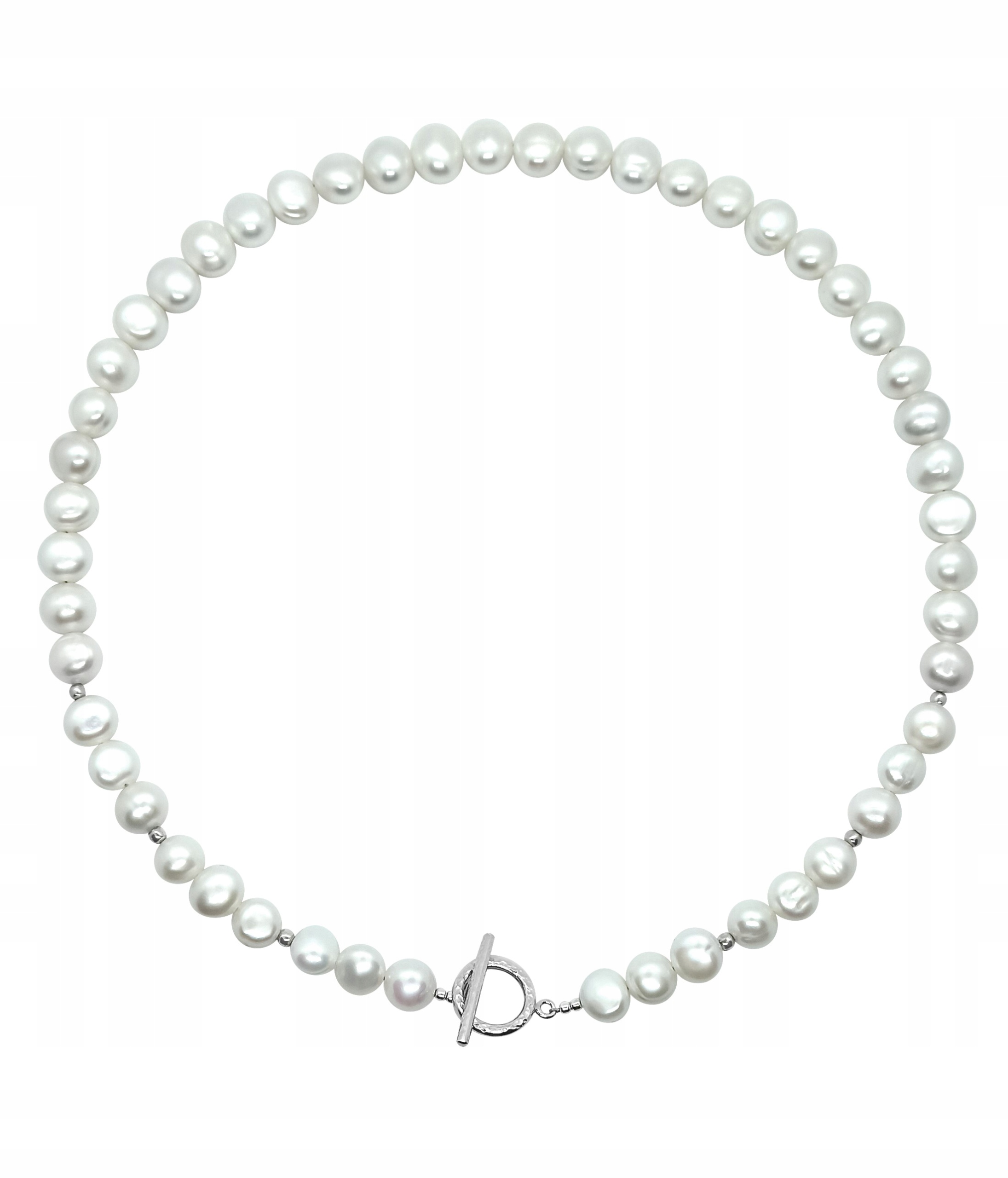 Stříbrný Náhrdelník Choker -925- Přírodní Perly