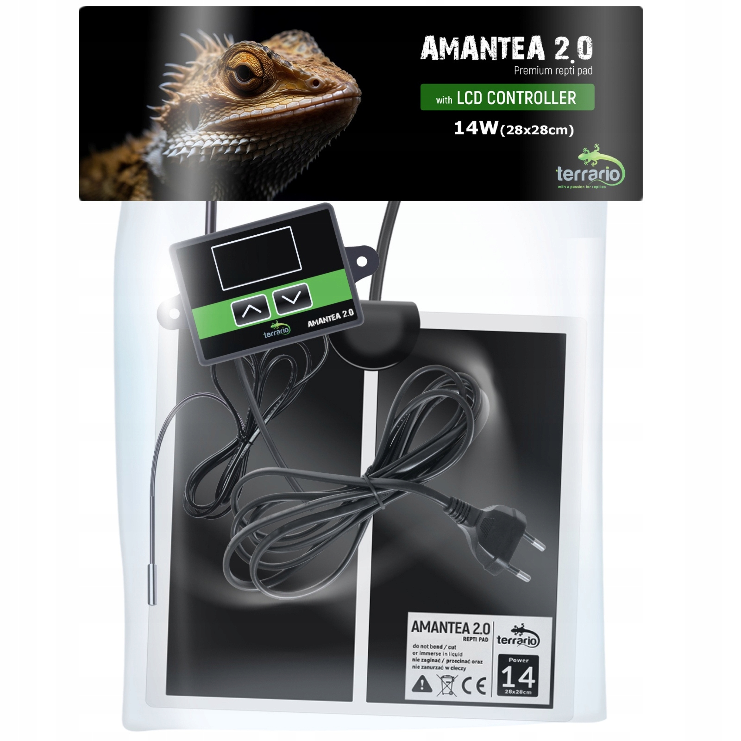 Terrario Amantea 2.0 14W – vyhřívací podložka s termostatem
