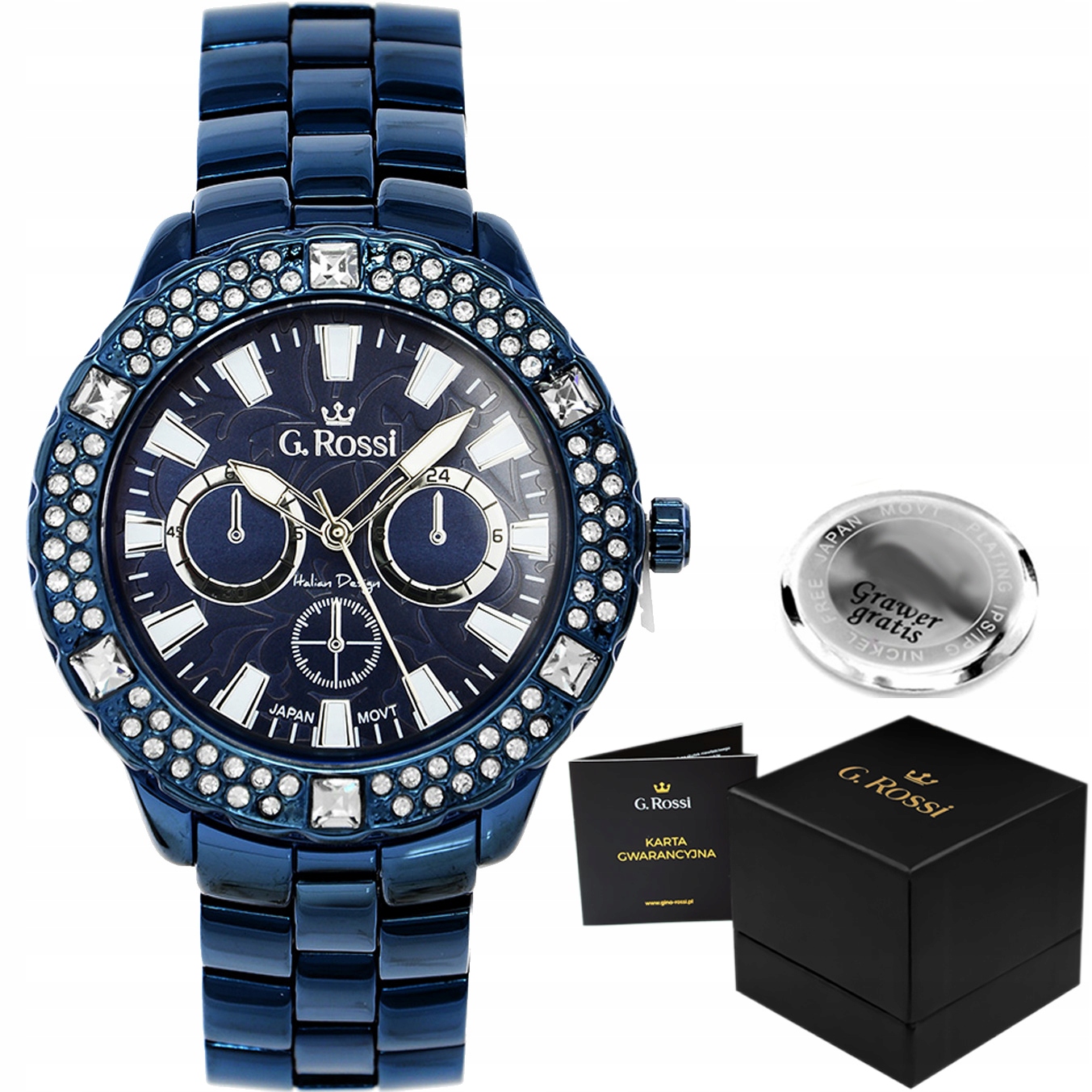 Dámské hodinky G. Rossi Naomi Limited tmavě modré