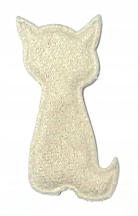 

Naszywka Kotek Jasnobeżowy Ecru 4,5 cm x 2,3 cm