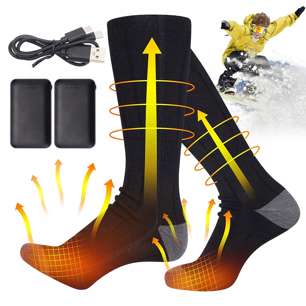 Skarpety Samogrzejące 3X Ogrzewanie 70°C Ciepłe Do 8H Bawełna Kaszmirowa