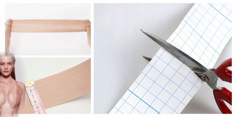 TAŚMA MODELUJĄCA UNOSZĄCA DEKOLT BIUST BOOB TAPE BIUSTONOSZ PUSHUP TAPING Marka bez marki