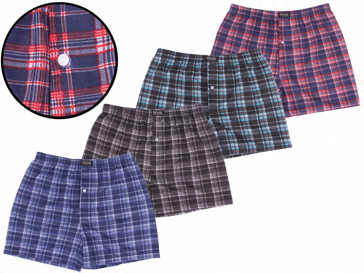 

4x Szorty Bokserki luźne Męskie Duże Bawełna 6XL