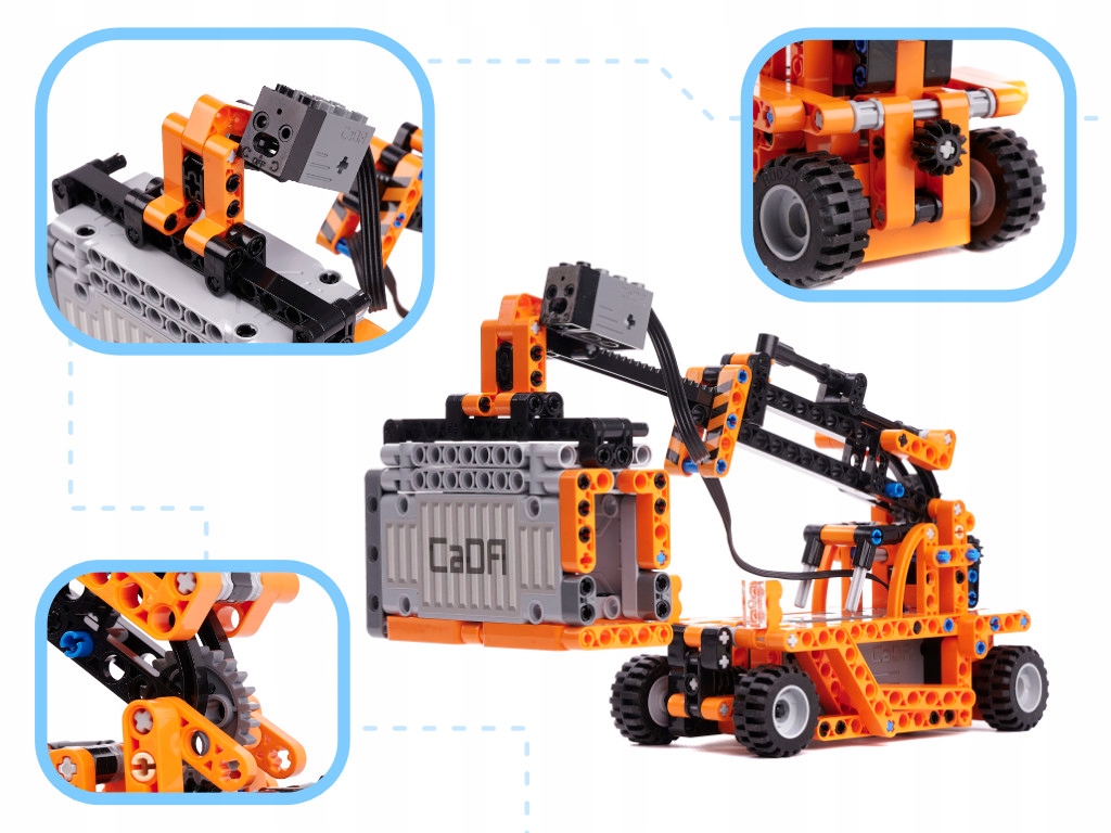 TRANSPORTER KLOCKI CADA C71002W 10W1 634 szt. AUTA Model sckids-656