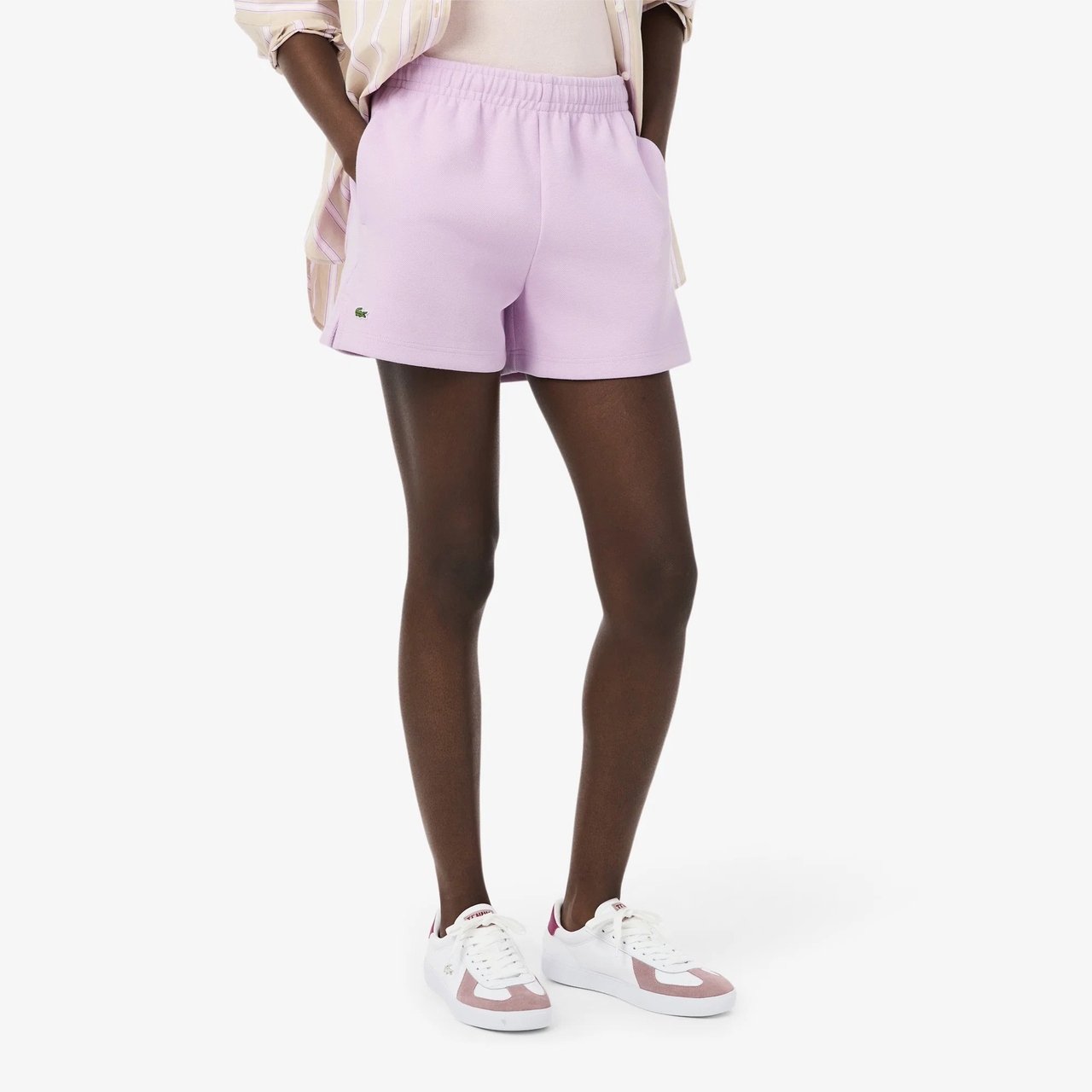 Lacoste Kraťasy Double Face Piqué Rose 38