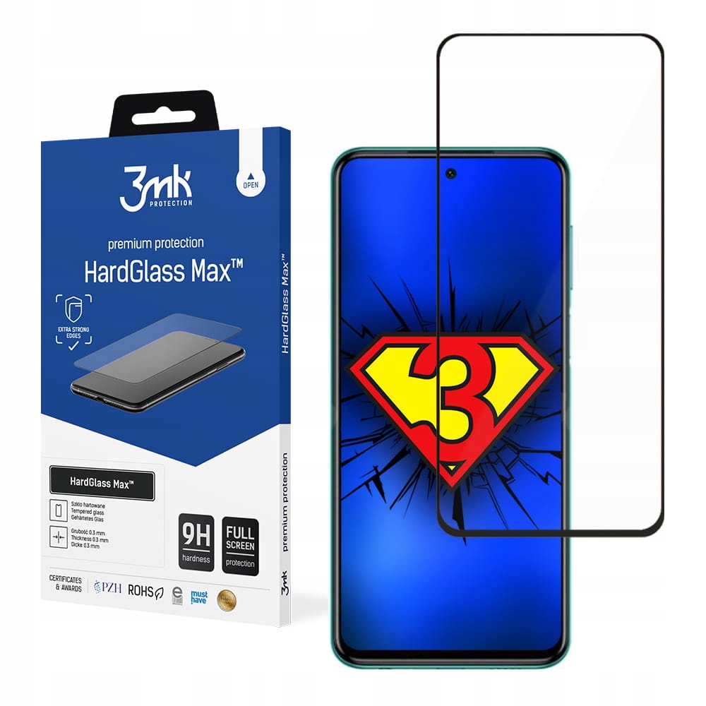

Szkło do Xiaomi Redmi Note 9 Pro 3mk HardGlass Max