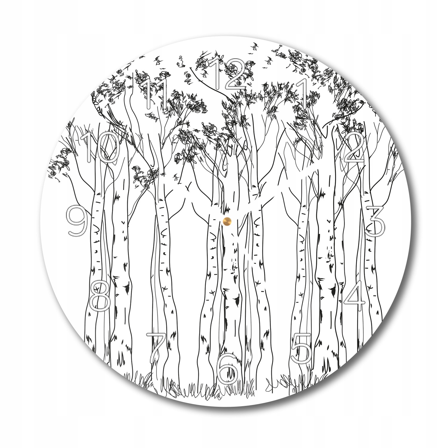 

Drzewa brzoza do biura foto-zegar fi 30 do kuchni