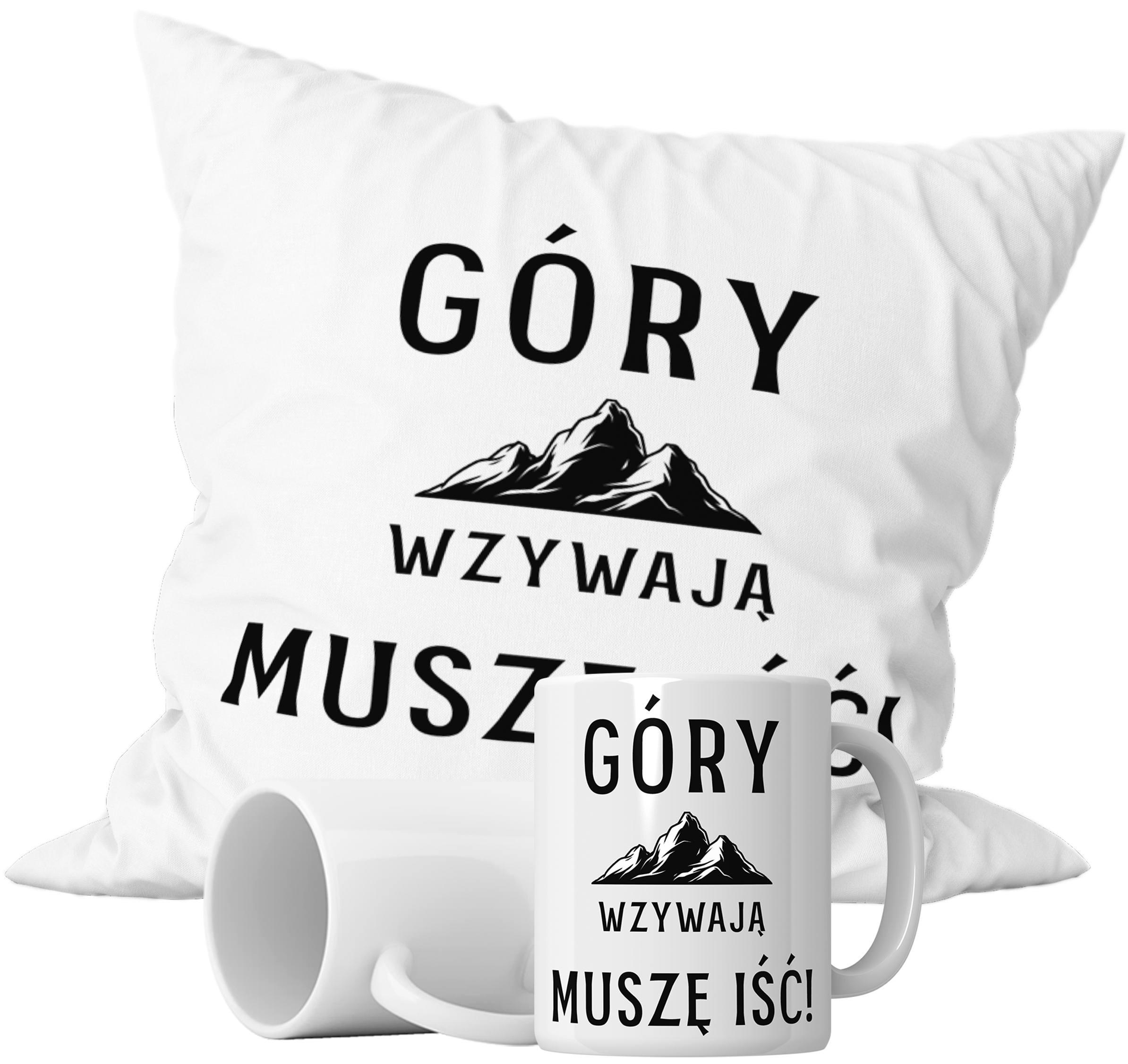 

Zestaw Kubek+poduszka Góry Wzywają Muszę Iść