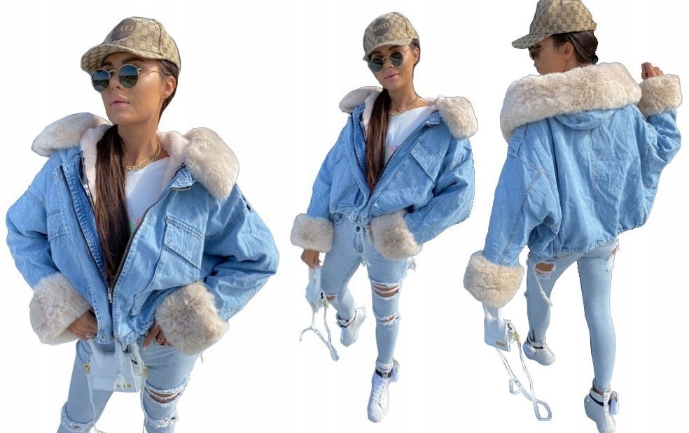 

Kurtka Jeansowa Z Futerkiem Katana Miś Futerko S