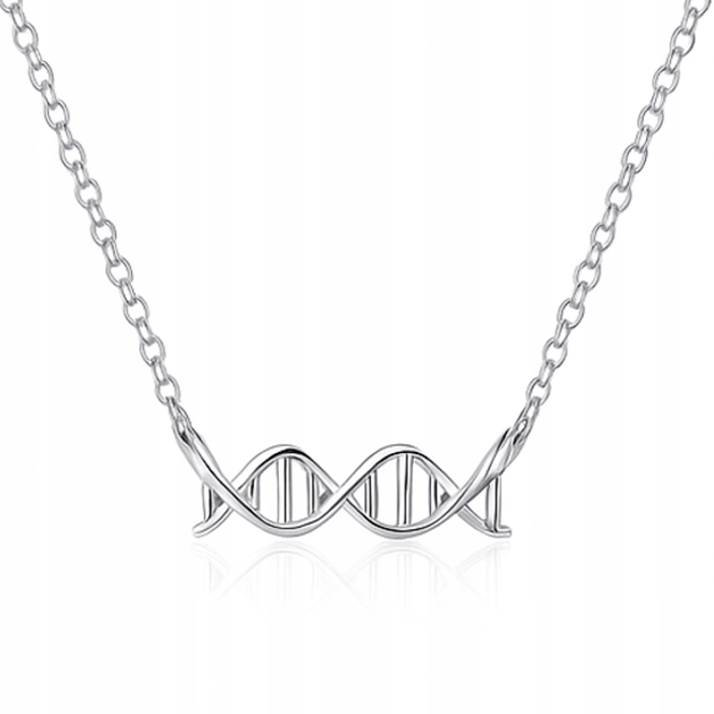 Stříbrný náhrdelník Helisa Dna Genetický kód Symbol života Stříbro ryzost 925