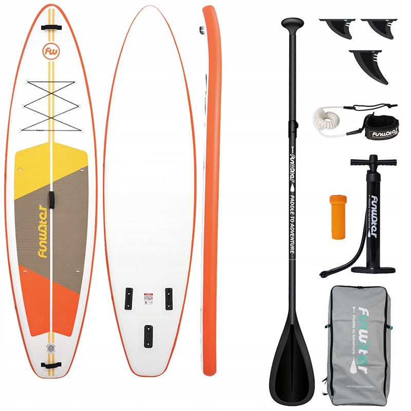 FunWater SUPFW69B Deska Sup Pompowana Paddleboard Zestaw Pompka Torba 3,3m