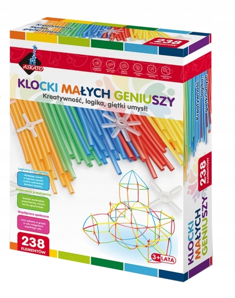 

Klocki małych geniuszy Małe słomki, 238 elementó