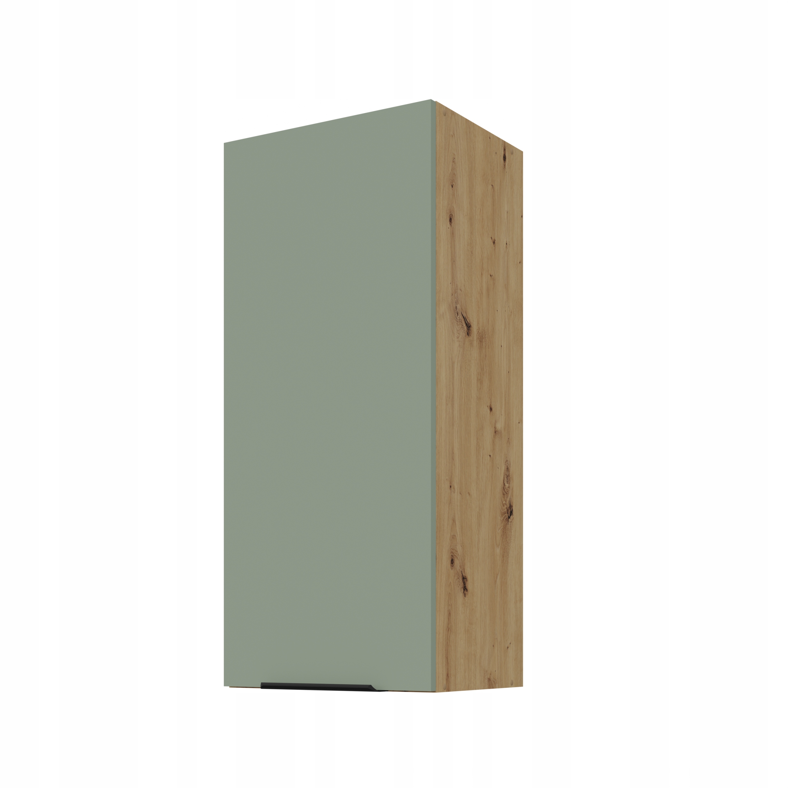 Závěsná kuchyňská skříňka, skříňka do kuchyně s policemi 40 cm Aquamarine mat