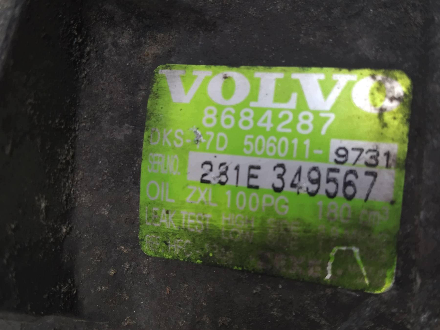 klimakompressor 8684287 5060119731 2.4 D Volvo S60 und (2000-2009)