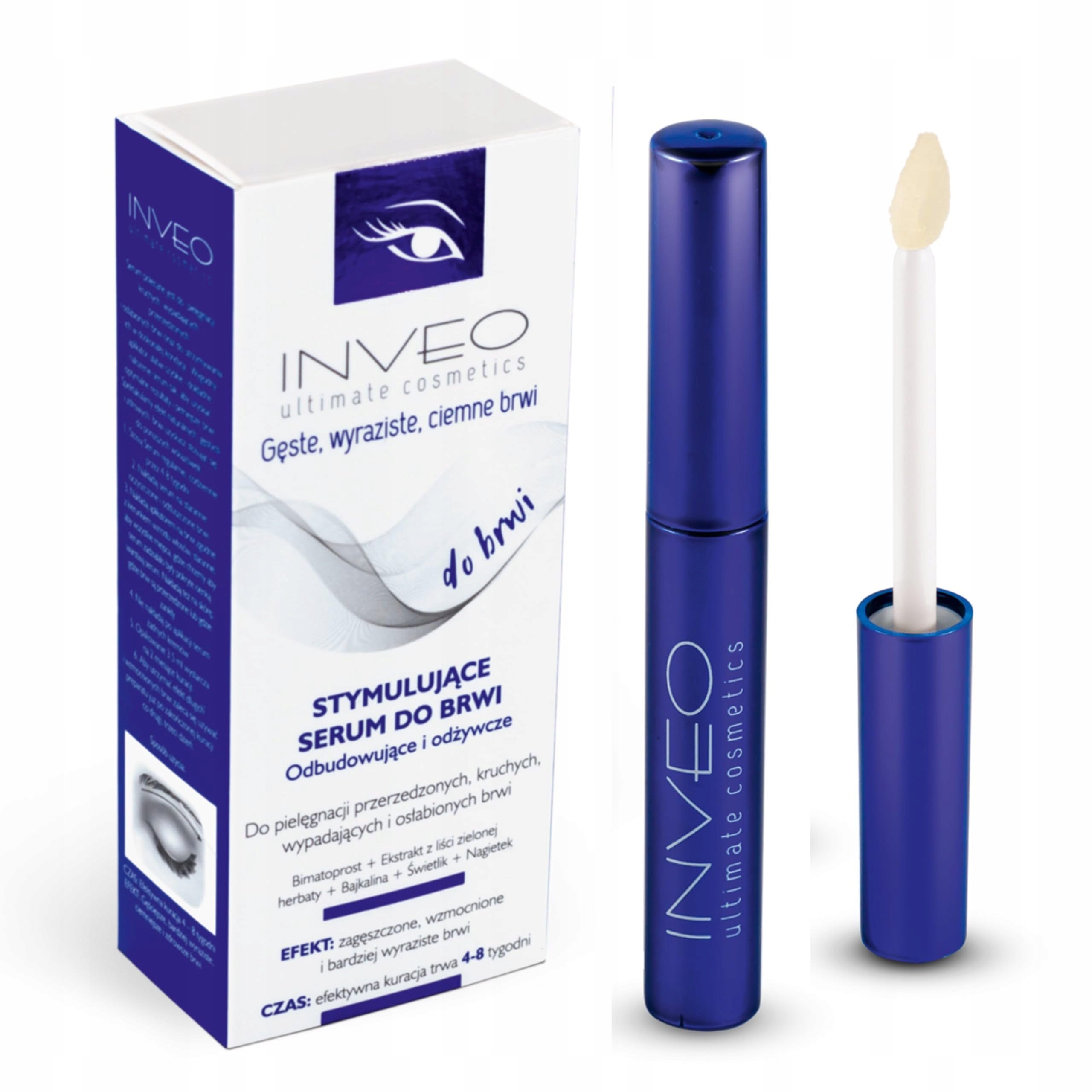 Inveo Ultimate Cosmetics Serum Do Brwi Wzrost Odżywcze Nawilżające Booster