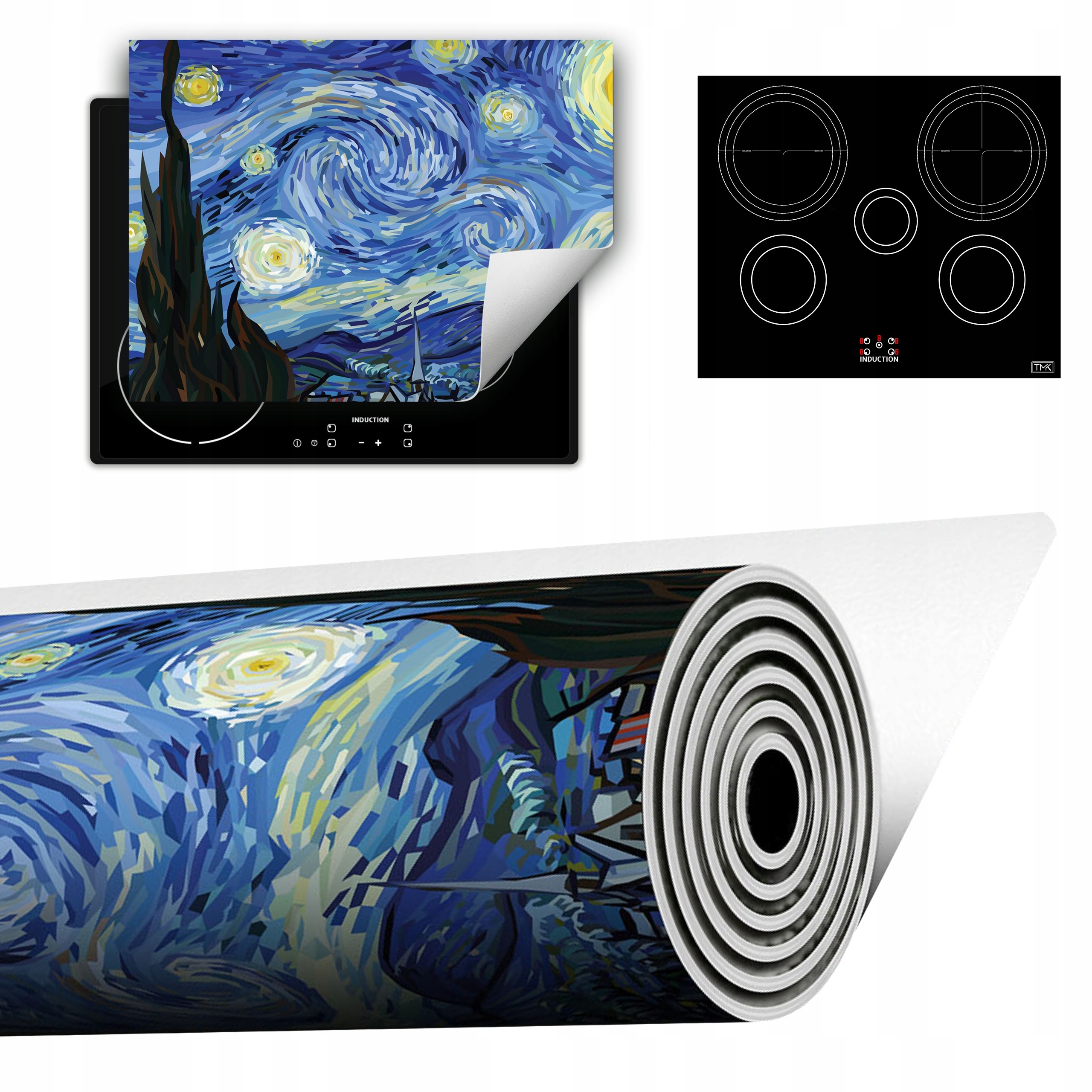 Vinylová Podložka Do Kuchyně Více Místa 70x52 modrá obraz