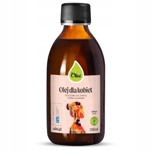 Olini Olej dla kobiet tłoczony na zimno nierafinowany, układ krążenia 250ml