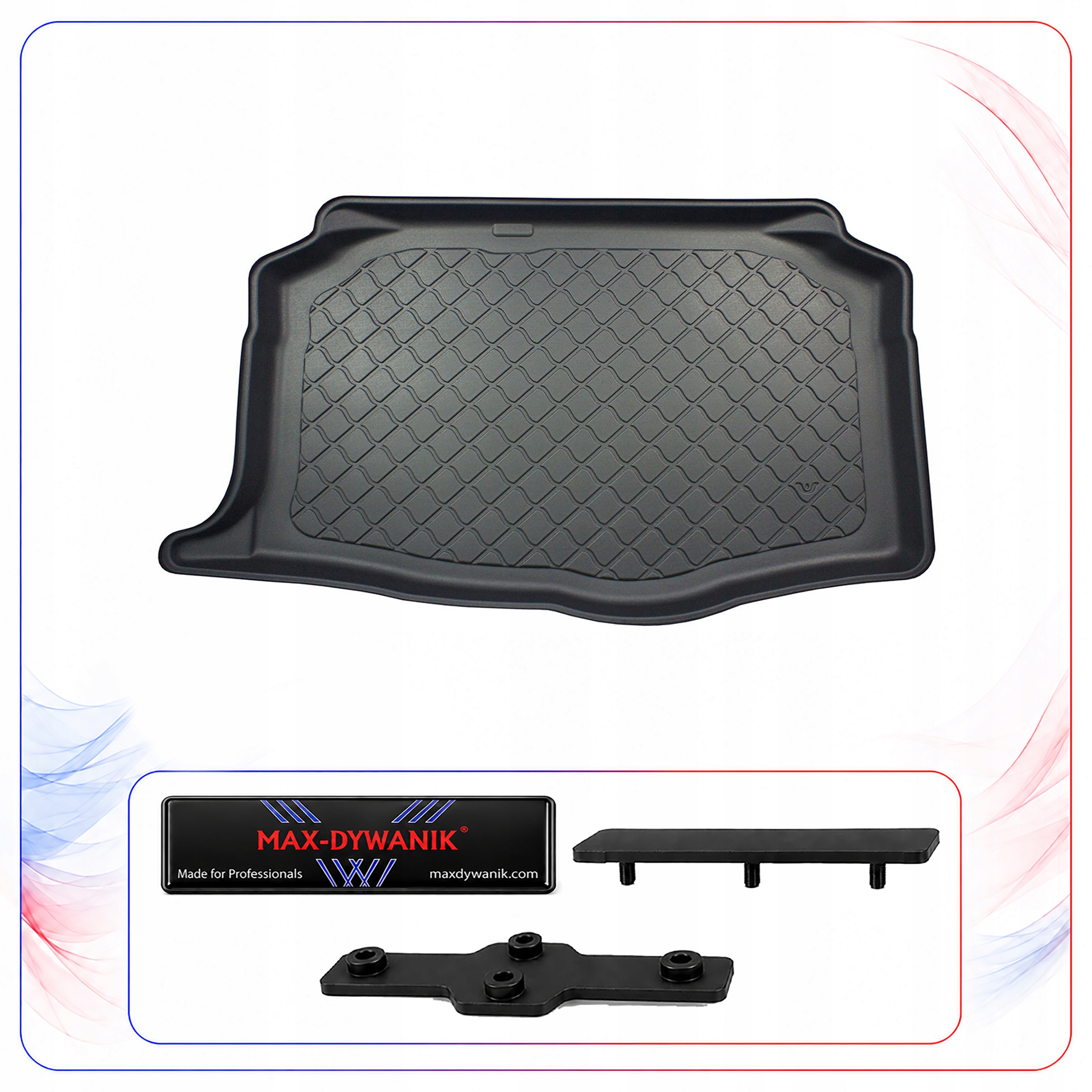 Seat Ibiza 6F Hb 5D 17- dolny bagażnik Czarna mata bezzapachowa