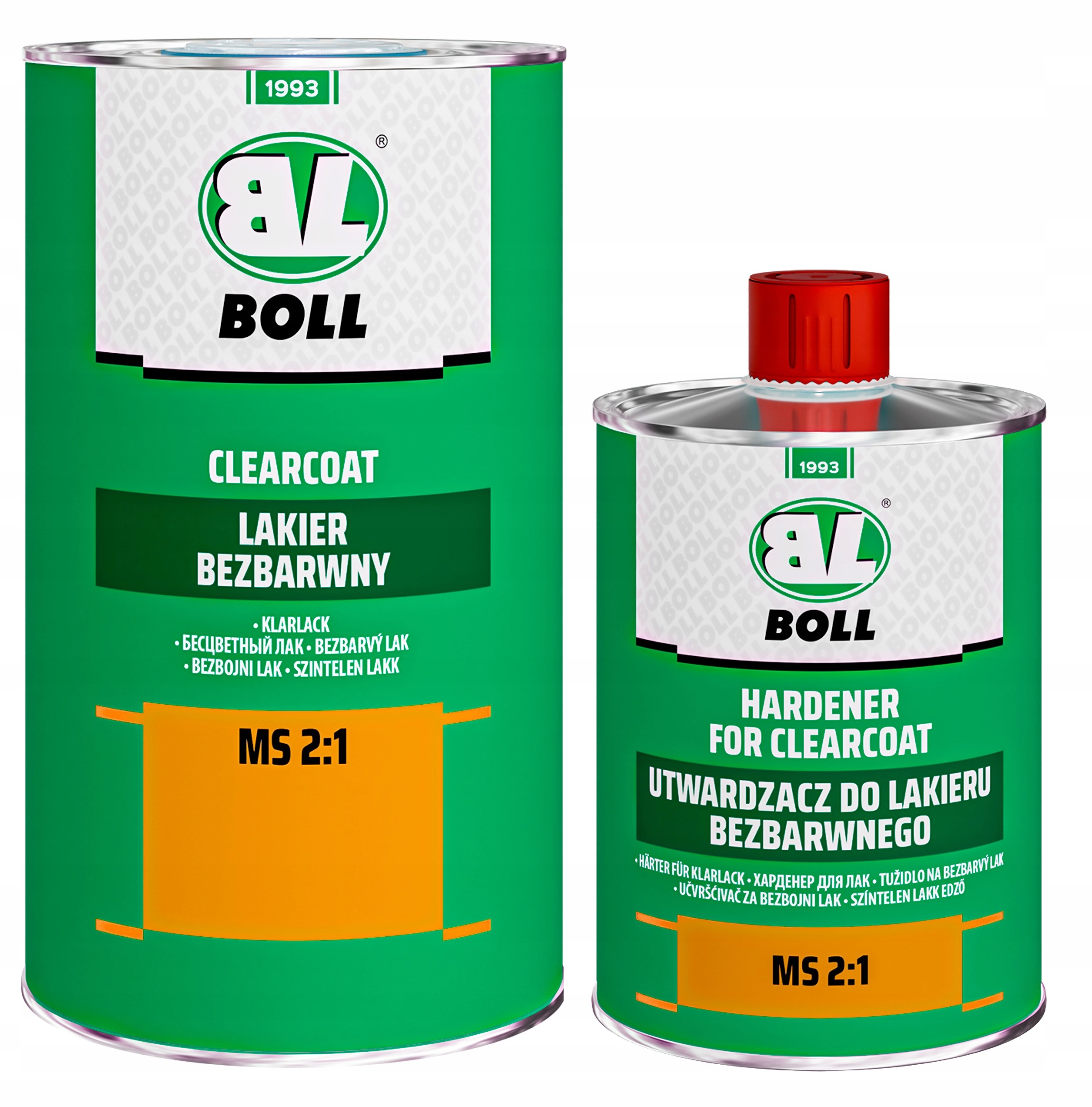 Boll lakier bezbarwny Ms 2:1 1L utwardzacz 500ml
