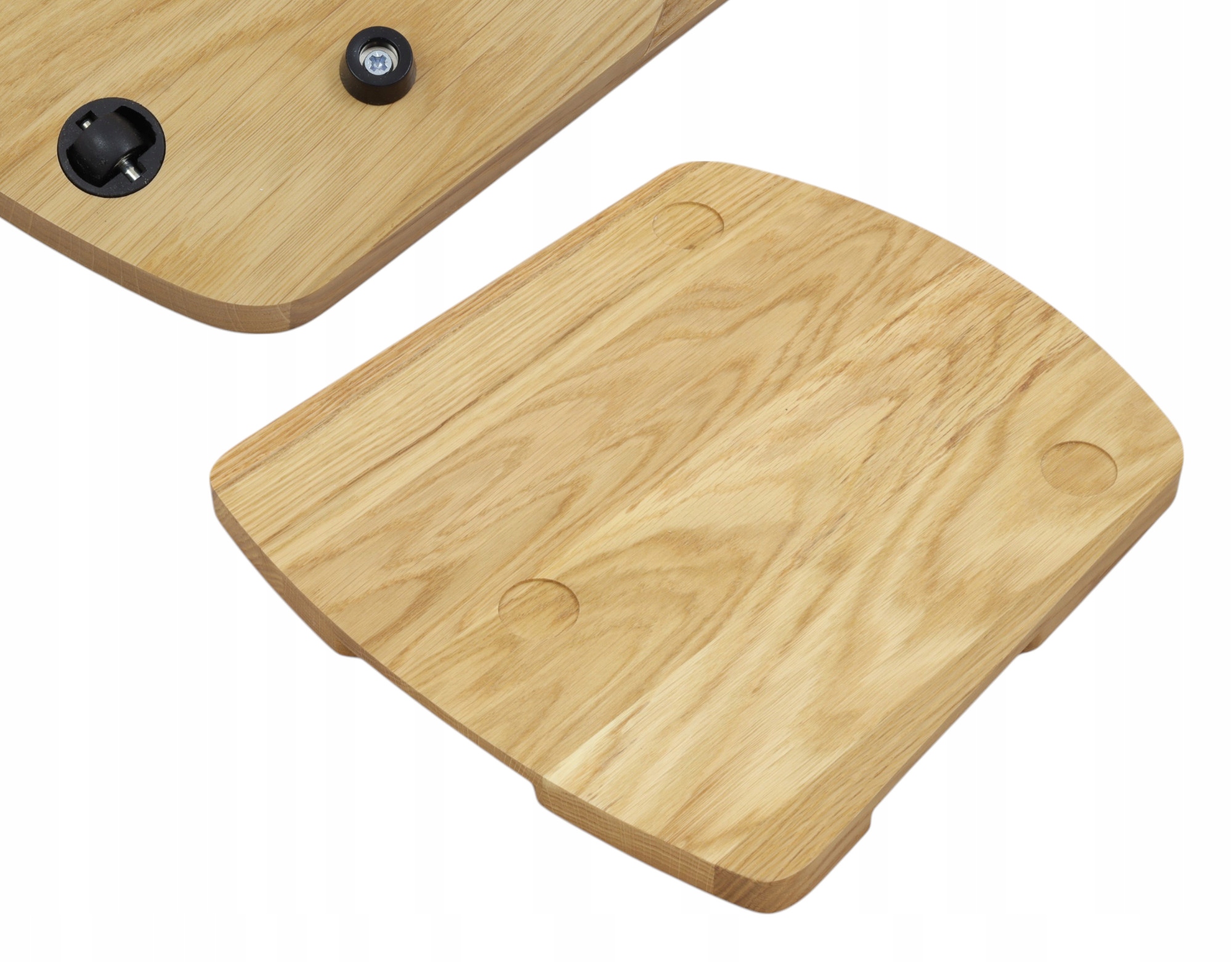 Drewniana Deska Dębowa Pod Thermomix Z Kółkami TM5 TM6 olejowana podstawka