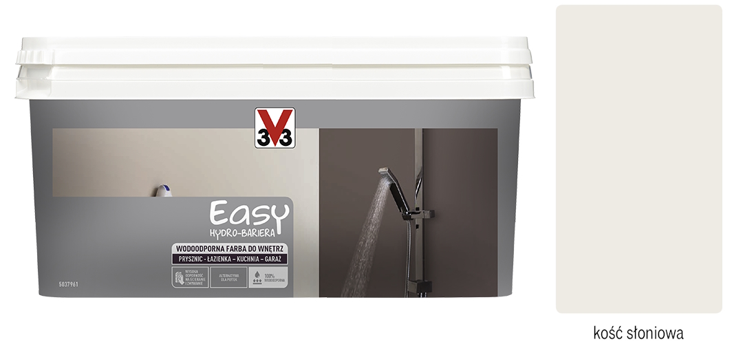 Kafle W Płynie Hydro-bariera Farba 2 L Wodoodporna Kość słoniowa satyna