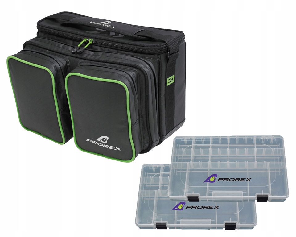 Torba Z 2 Pudełkami Daiwa Prorex 400 39x25x26cm