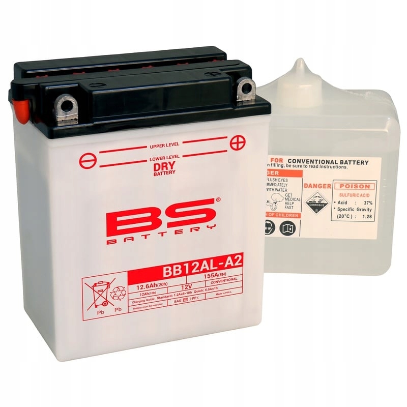 Bs Battery Vysoce výkonná baterie s kyselinou BB12AL-A2 310564