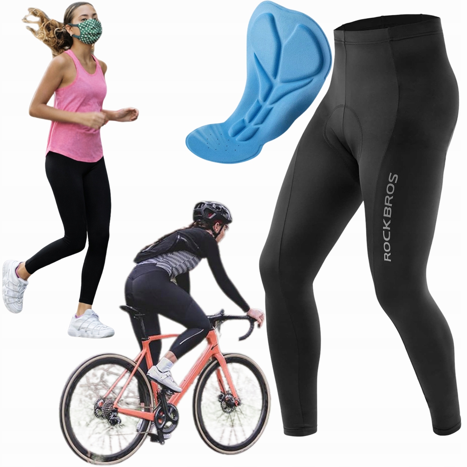 Cyklistické Mtb Kalhoty S Pěnovou Vložkou Na Běhání XL Rockbros