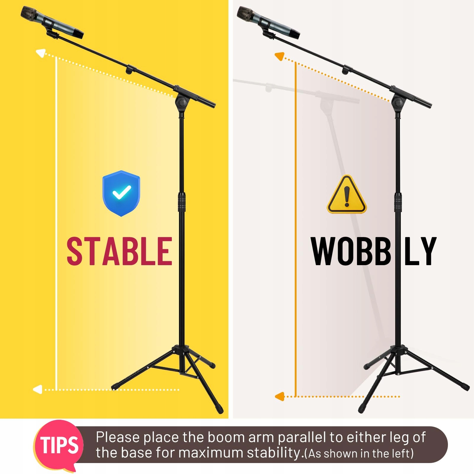 CAHAYA Statyw Mikrofonowy 2w1 Z Klipsami Do Mikrofonu CY0311 Kod producenta CY0311