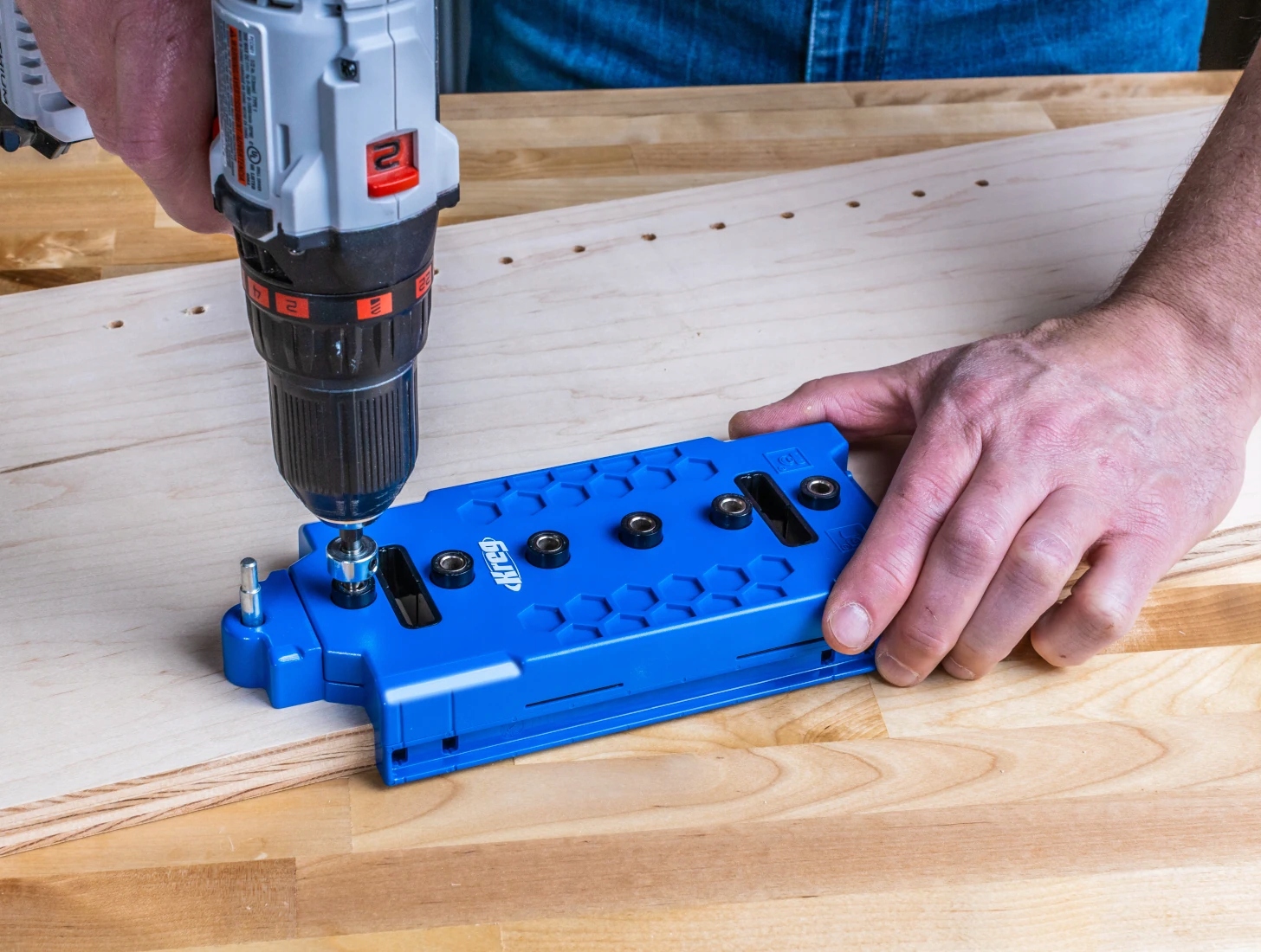 KREG Shelf Pin Jig SZABLON DO WIERCENIA OTWORÓW POD KOŁKI PÓŁEK KMA3232 Kod producenta KMA3232-INT