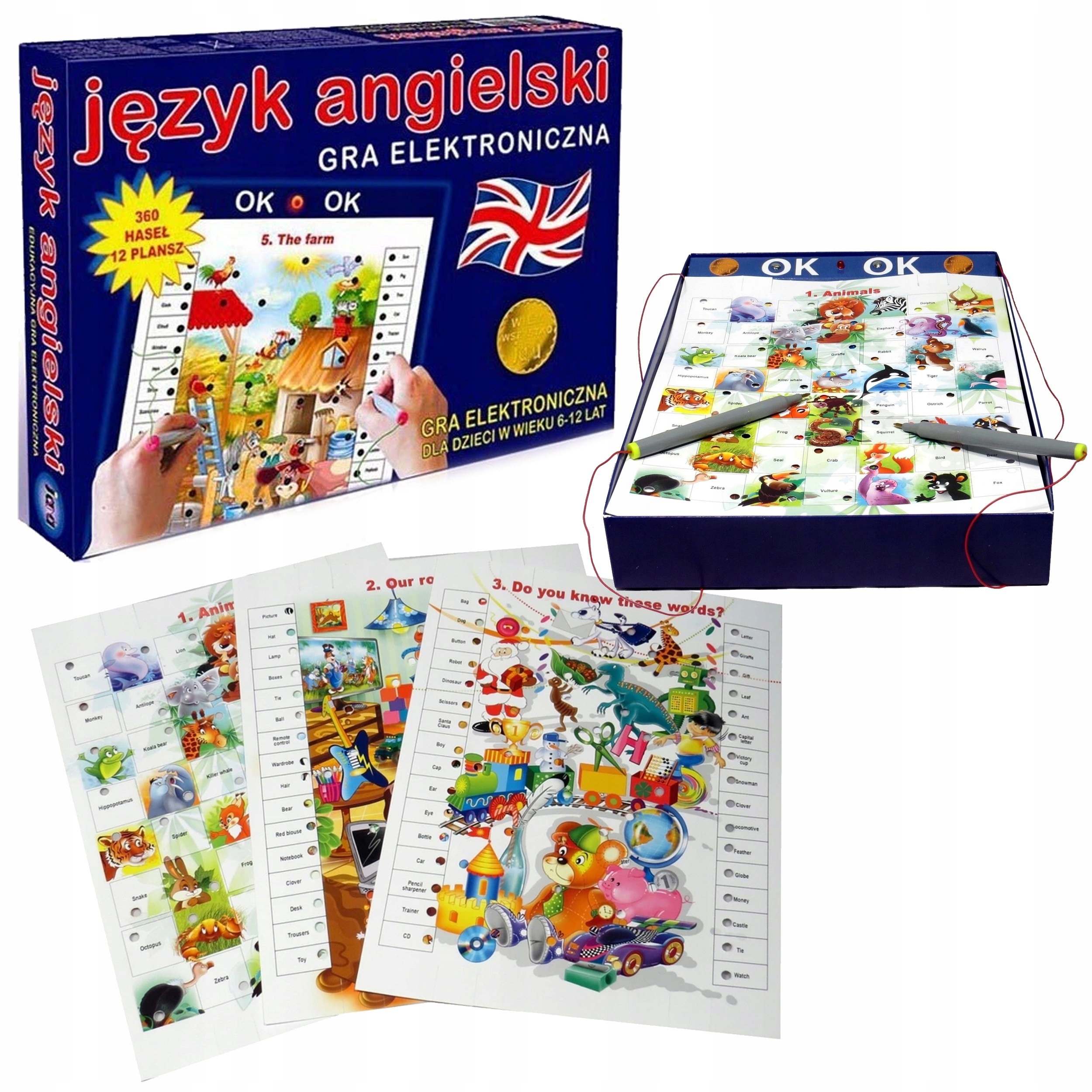 Język Angielski Gra Dziecięca Planszówka Rozwijająca Umysł Mega!