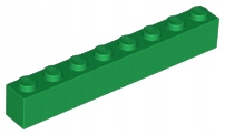 

Lego 3008 Klocek 1x8 zielony Nowy (4g)