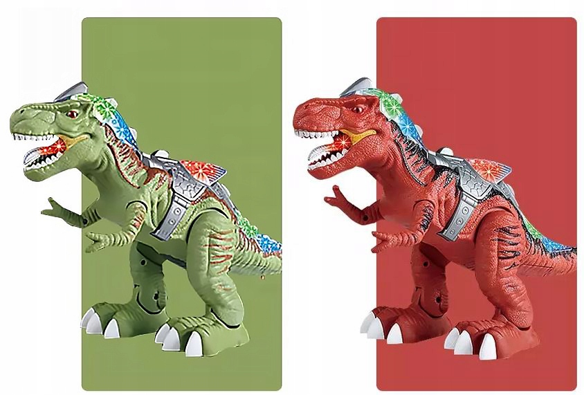 MEGA WIELKI DINOZAUR T-REX CHODZI RYCZY ŚWIECI Typ figurka