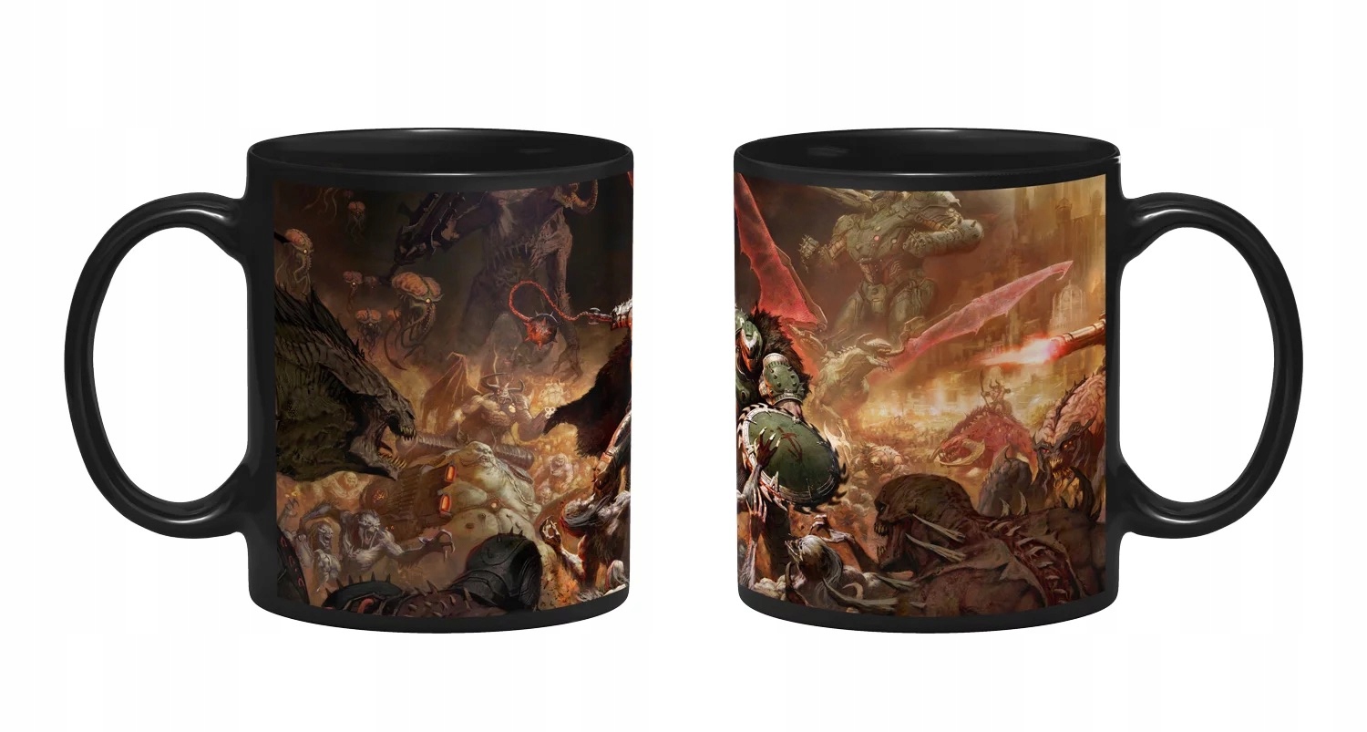 Kubek DOOM The Dark Ages Keyart - 330 ml Ceramiczny Oryginał Kolekcjonerski
