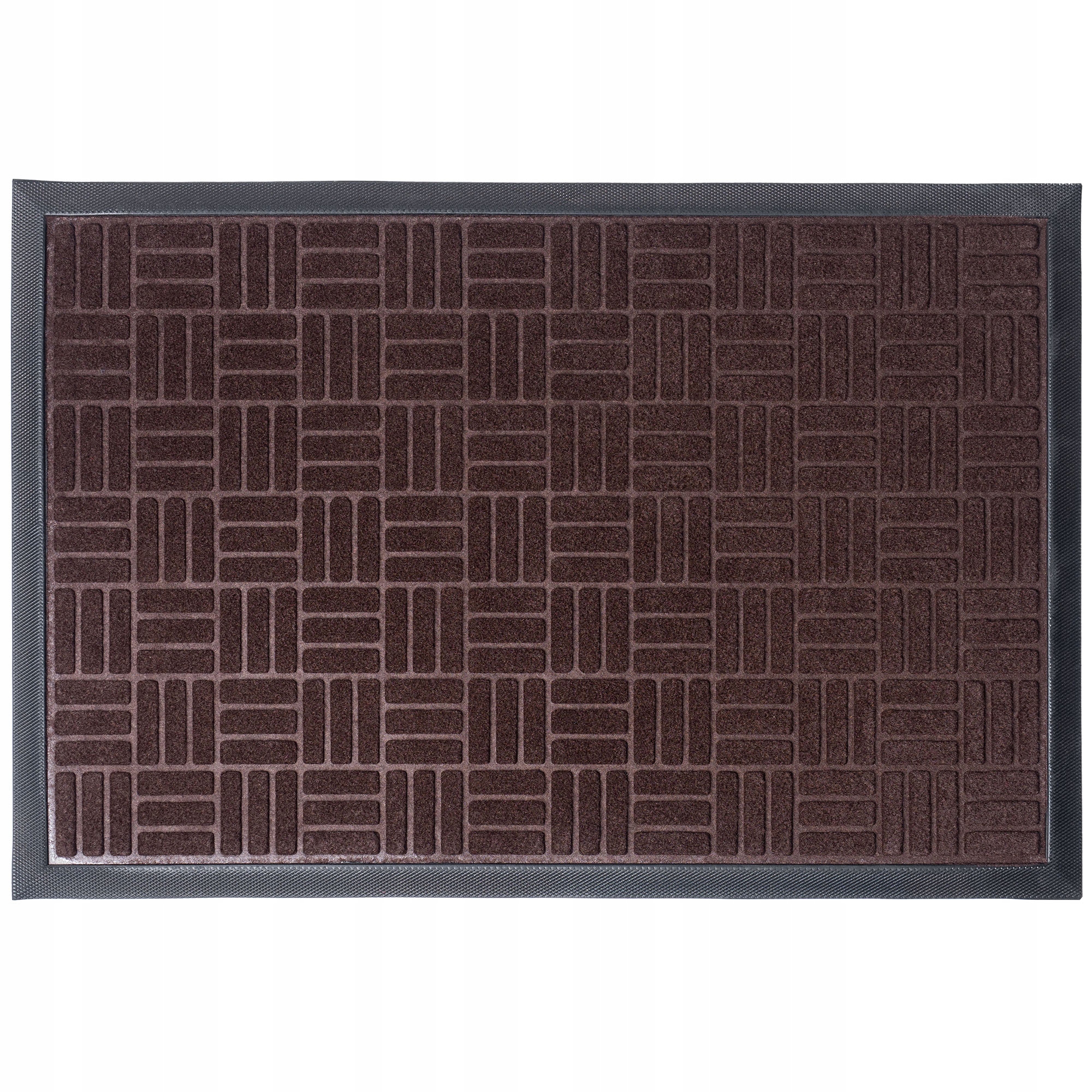 WYCIERACZKA GUMOWA WEJŚCIOWA DO BUTÓW 60x40 cm Kolor odcienie brązowego