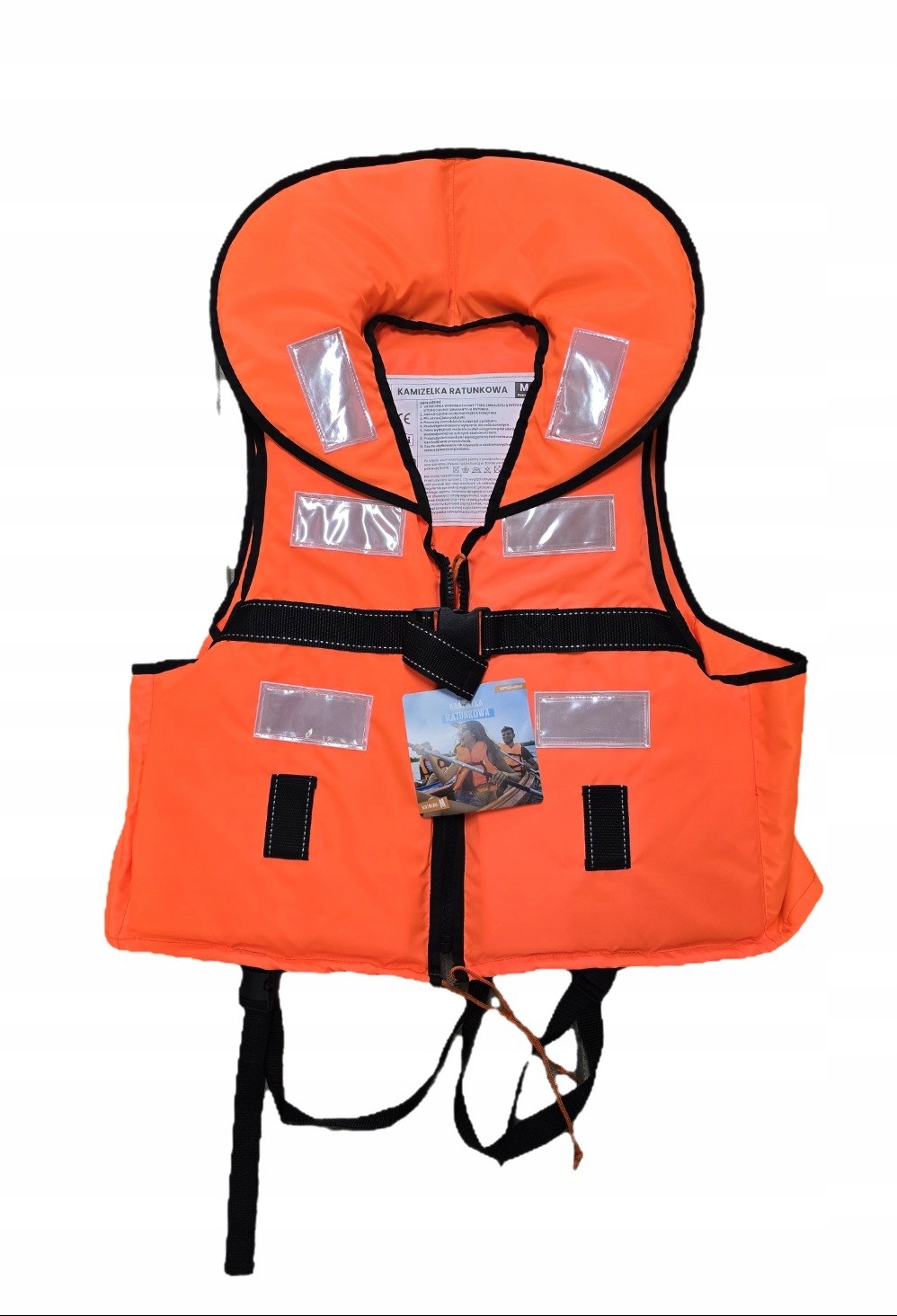 Spokey Kamizelka ratunkowa kapok ”M” 60-70kg pomarańczowa z kołnierzem
