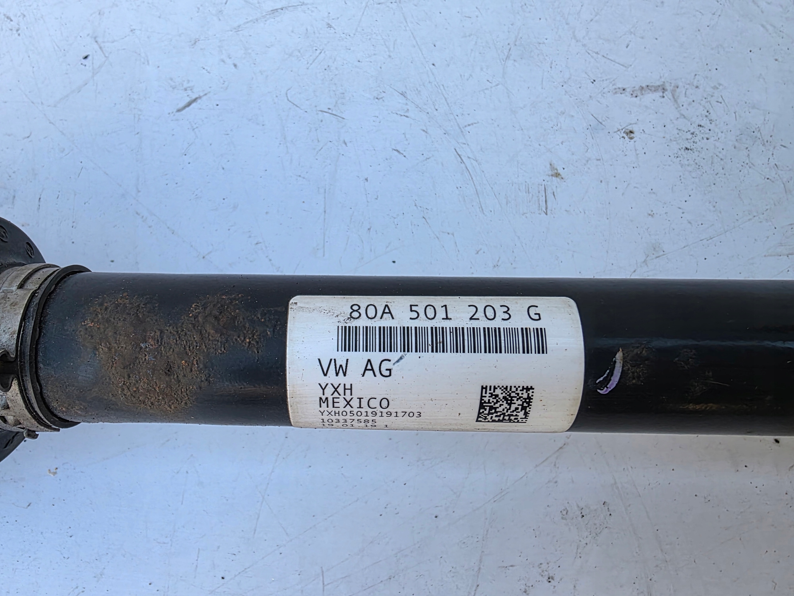semi-axis left rear left rear part AUDI Q5 80A II FY 80A501203G