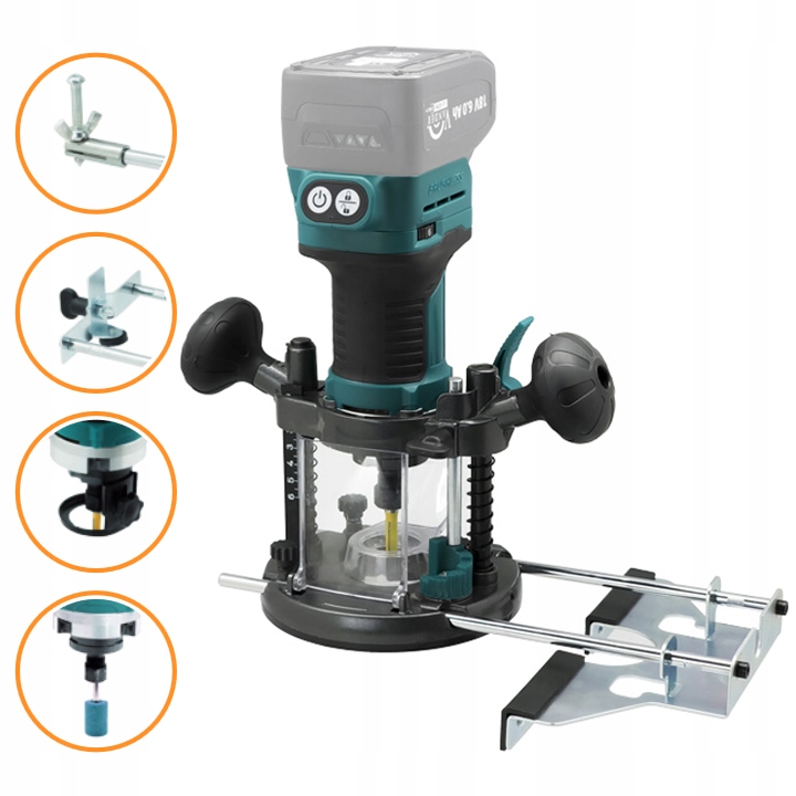 FREZARKA Górnowrzecionowa akumulatorowa AKU+ 18V 4,0Ah 6/8mm Vander Kod producenta VFR810+VLI1840+VAC20