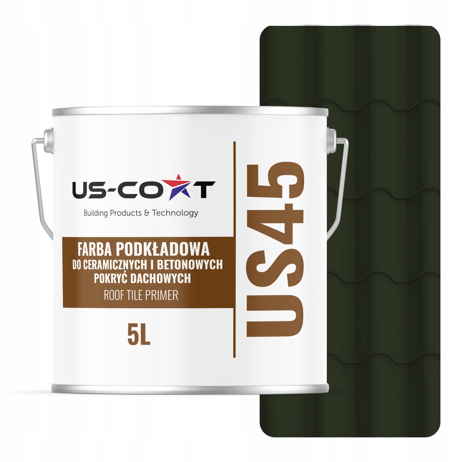 Podkladová Farba Keramickej Strechy Fľašová Zelená RAL6007 Mat 5L 35 m2
